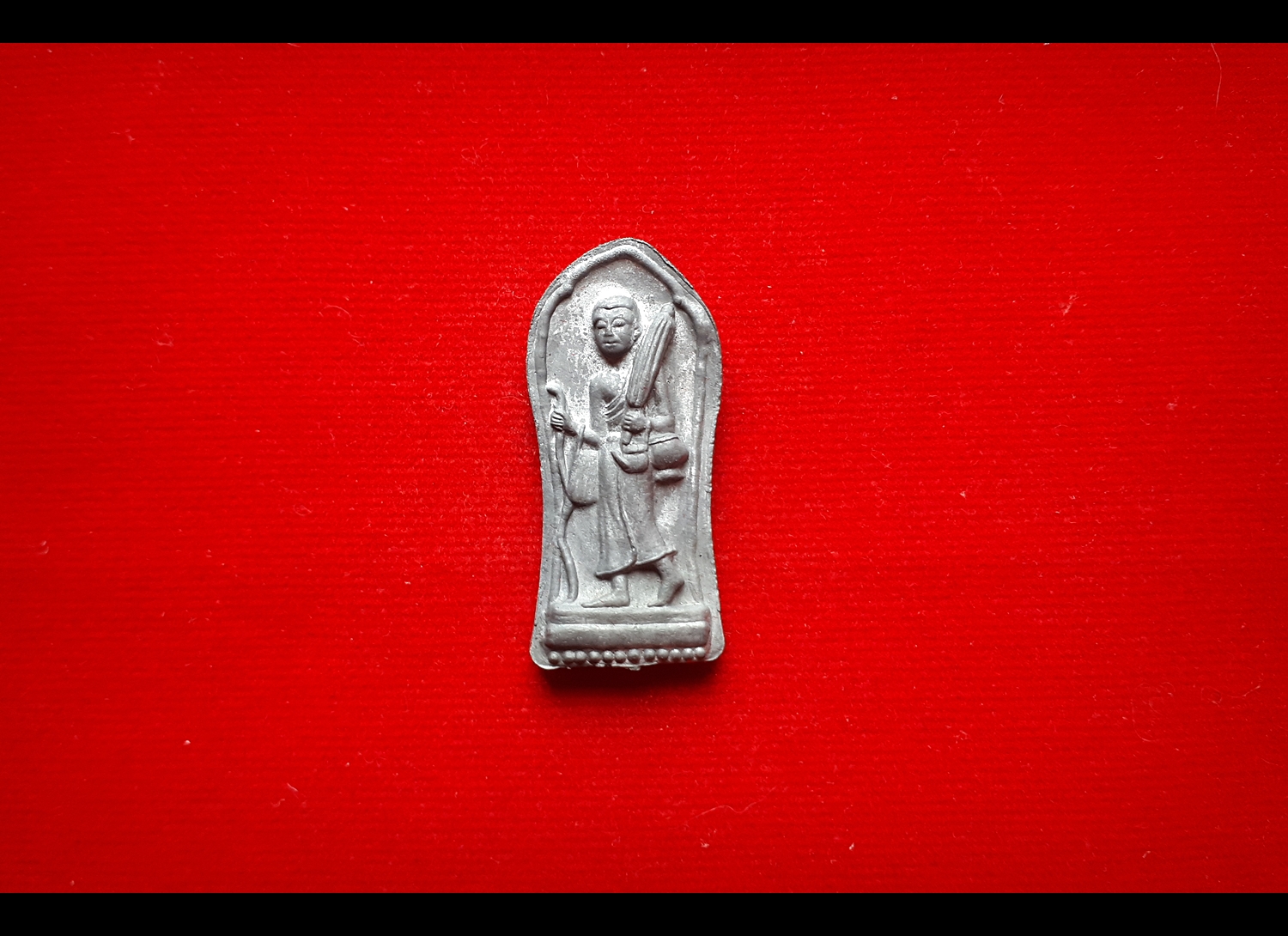 พระสีวลี หลัง พระสังกัจจาย เนื้อชินเงิน ผสมมวลสารเก่า หลวงพ่อกวย รุ่นแรงครู ปี2560 #รับประกันแท้