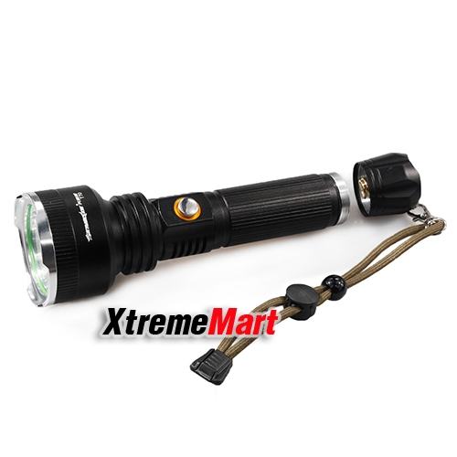 ไฟฉาย Sky-Wolf Waterproof 8000LM XML T6 LED 3 Modes Flashlight Rechargeable 18650 Torch Lamp