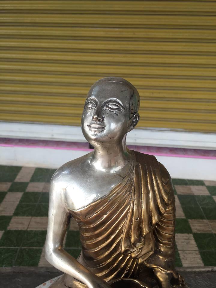 รูปหล่อ พระอุปคุต (หน้าตัก9นิ้ว) เนื้อโลหะทองเหลือง 2สี