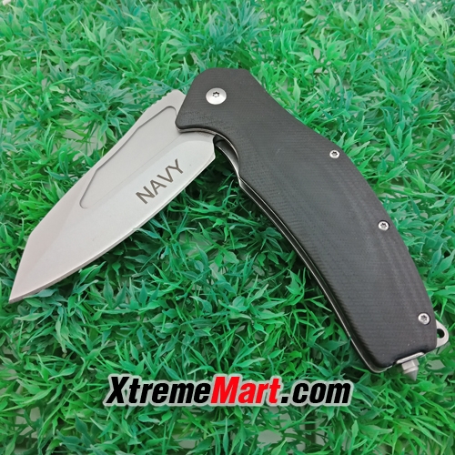มีดพับ NAVY SR631A Portable Pocket Liner Lock Folding Knife with G10 Handle