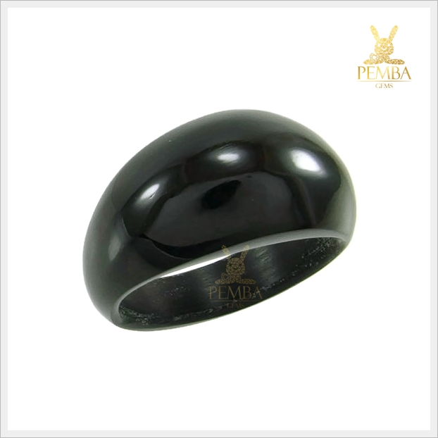 แหวนนิลแท้ ตัวเรือนนิลทั้งวง ขัดเงาดีไซน์เก๋ๆ ใส่ได้ทุกๆ วัน