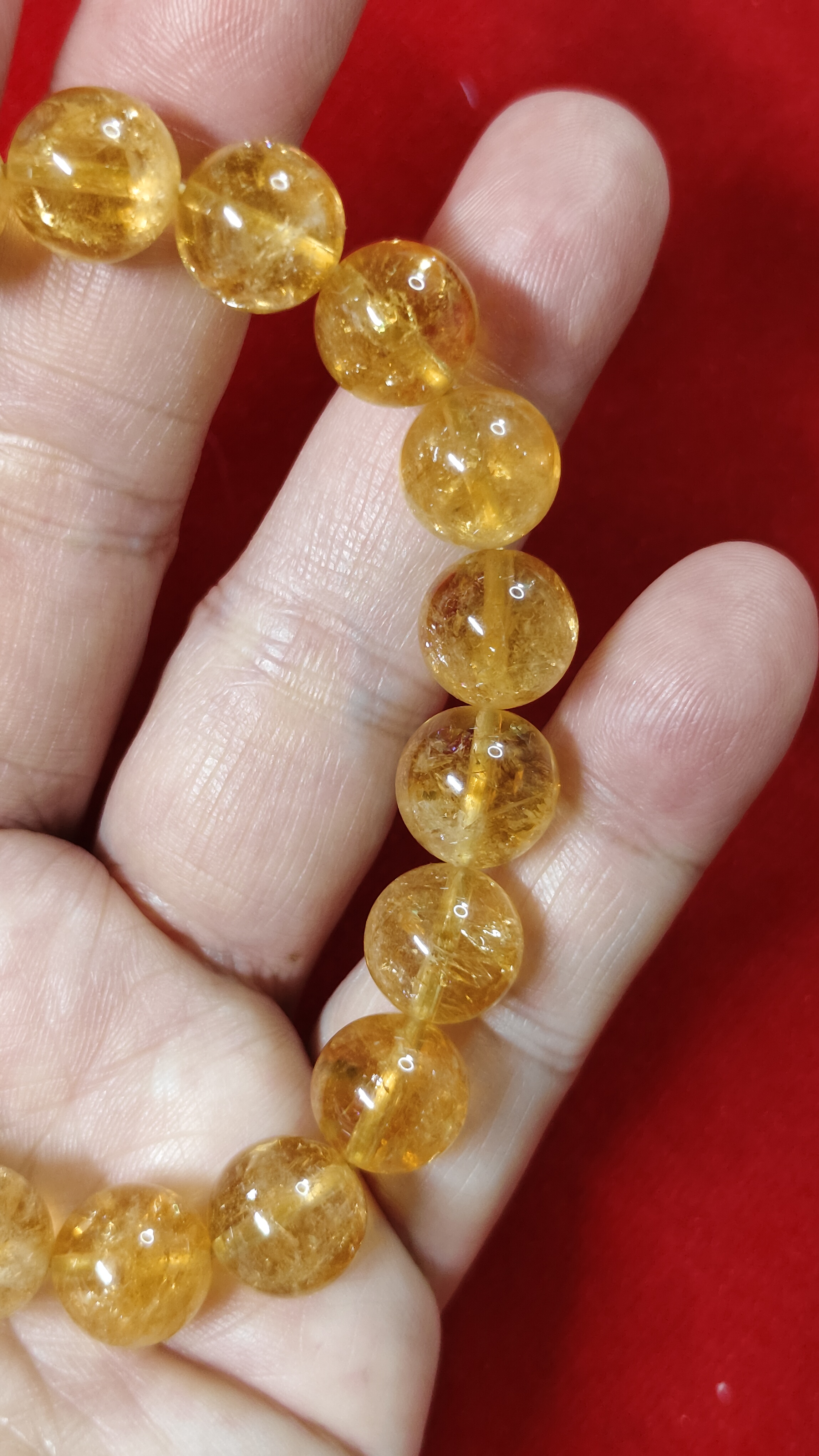 #ข้อมือหินซิทรินรหัสbh-0031