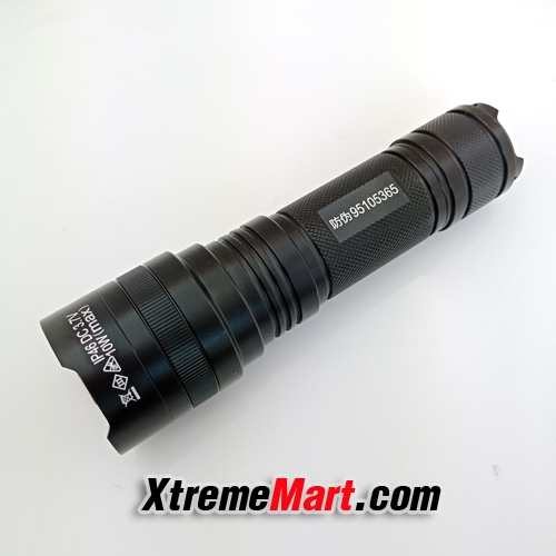 ไฟฉาย SupFire L6 หลอด LED XM-L T6 สว่าง 1100 Lumens 10W 5 โหมด พร้อมแบตเตอรี่ 26650 และเครื่องชาร์จ
