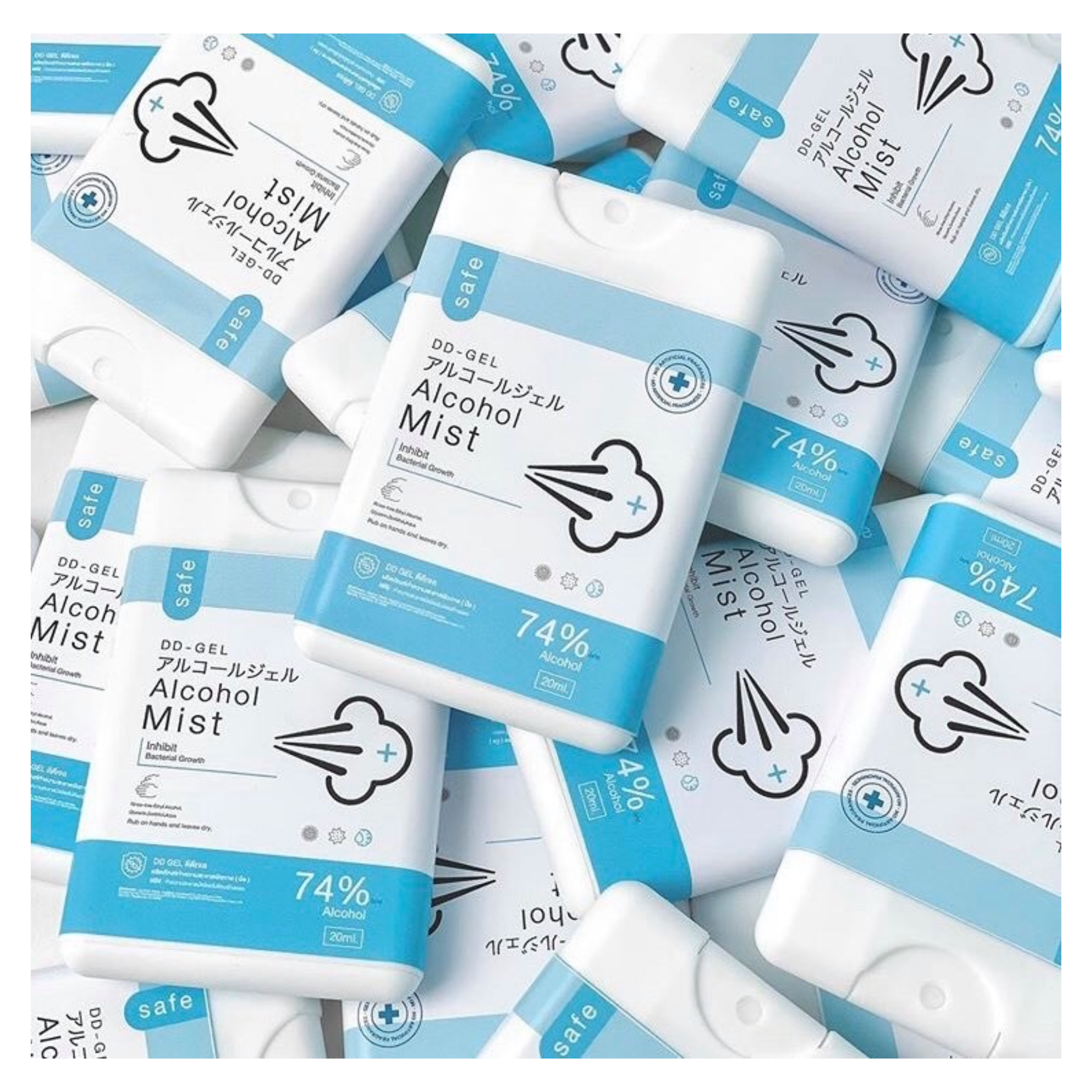 แอลกอฮอล์มิสท์ทำความสะอาดและกำจัดเชื้อโรค DD-Gel Alcohol Mist