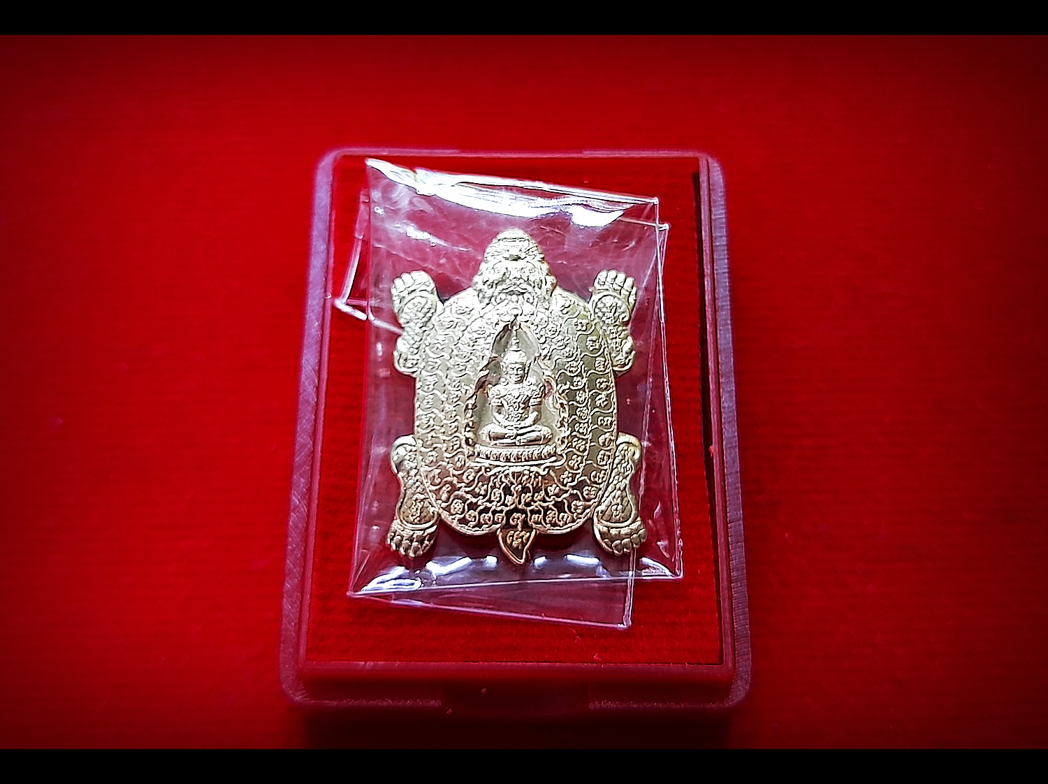 เหรียญสมเด็จองค์ปฐม ประทับ พญาเต่ามังกร หลัง ท้าวเวสสุวรรณ เนื้อทองเหลือง ปี2564 #รับประกันแท้ - หลวงพ่อเล็ก วัดท่าขนุน