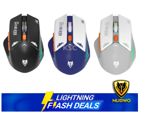 NUBWO NM104W Wireless Bluetooth เมาส์เกมส์มิ่งไร้สาย wireless mouse (เมาส์ไร้สาย)