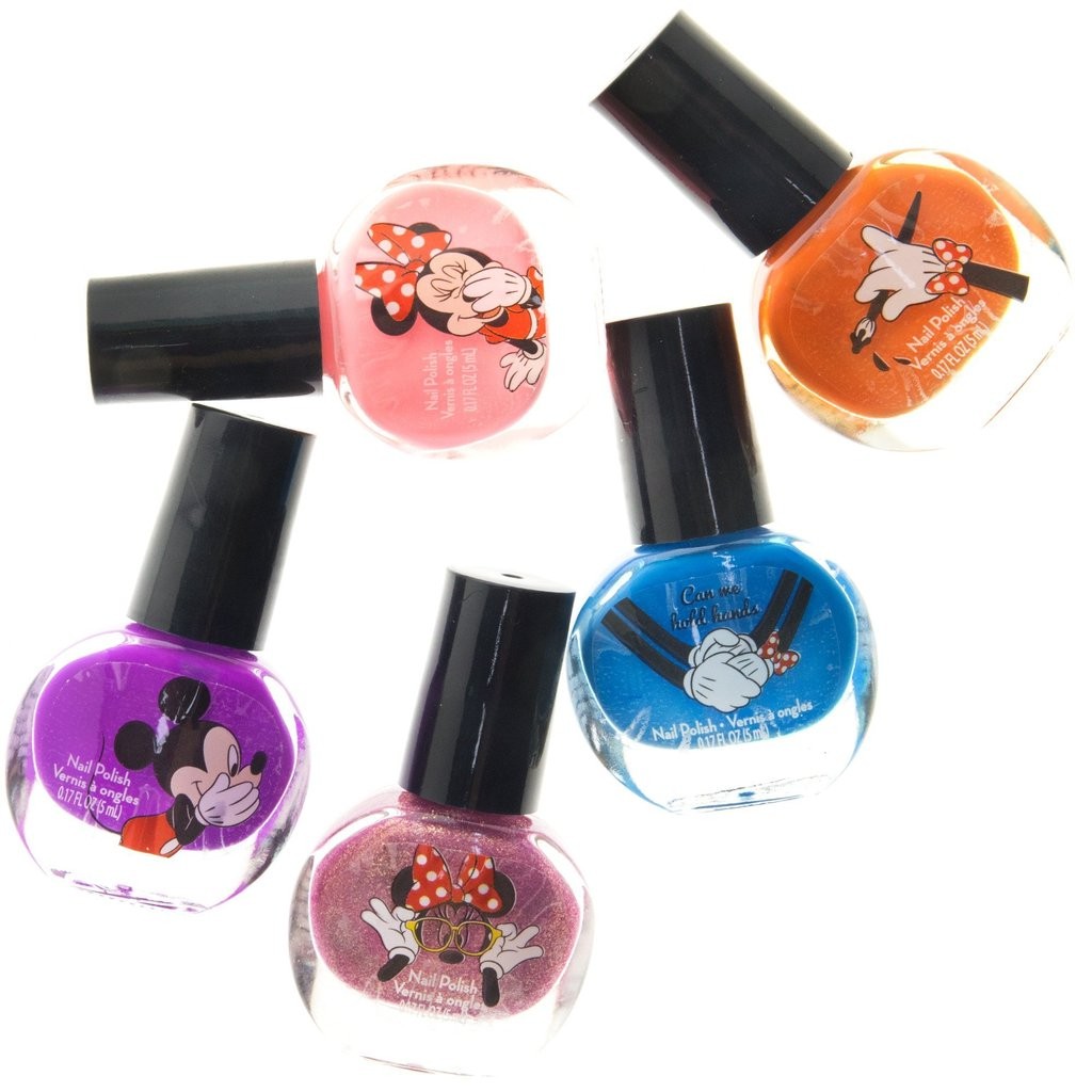 ชุดสีทาเล็บปลอดสารพิษสำหรับเด็ก TownleyGirl Minnie Mouse 18-Pack Nail Set