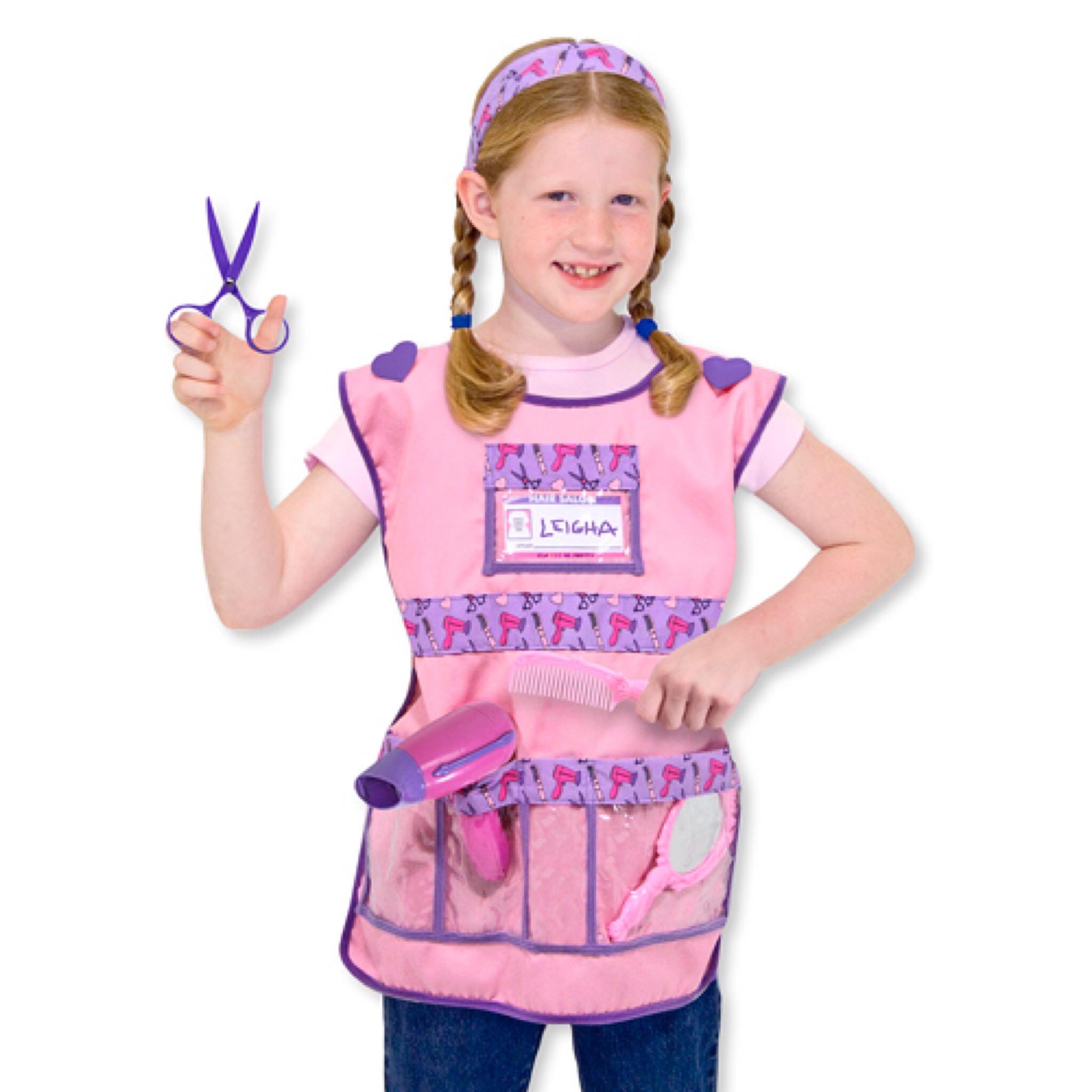 ชุดแฟนซีคอสตูมพร้อมอุปกรณ์สุดน่ารัก Melissa & Doug Hair Stylist Role Play Costume Set