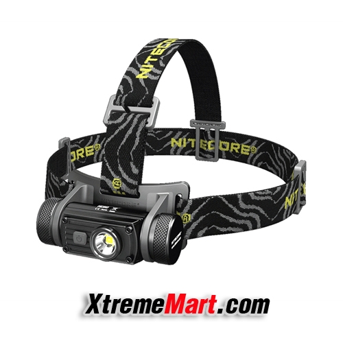 ชุดเซตไฟฉายคาดหัว Nitecore HC60 สว่าง 1000 ลูเมน มี 8 โหมด แสงขาวอมเหลือง พร้อมแบตเตอรี่และสายชาร์จ Micro USB