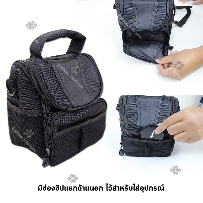 Elit กระเป๋ากล้อง กระเป๋าสะพายใส่กล้อง DSLR กล้อง Mirrorless Canon, Nikon, Sony, Panasonic, Olympus, Fuji