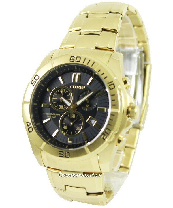 Citizen Men's Chronograph AN7102-54E Gold Stainless-Steel Quartz Watch