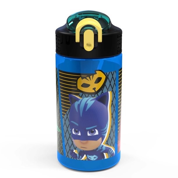 กระติกน้ำพร้อมหลอดดื่มสำหรับเด็ก Zak! PJ Masks 16 Oz. Reusable Water Bottle with Straw
