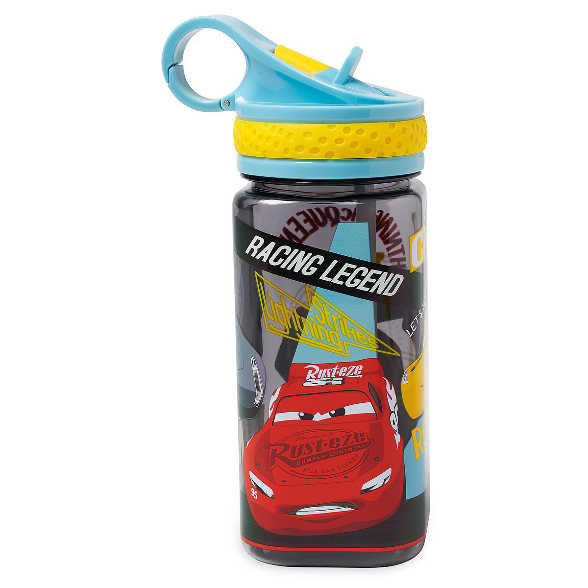 กระติกน้ำแบบหลอดดื่มสำหรับเด็ก Disney Water Bottle with Built-In Straw (Cars)