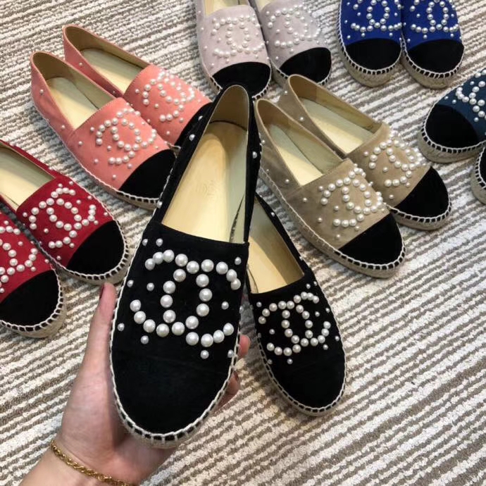 รองเท้า cn flat espadrilles lamb skin 34-42