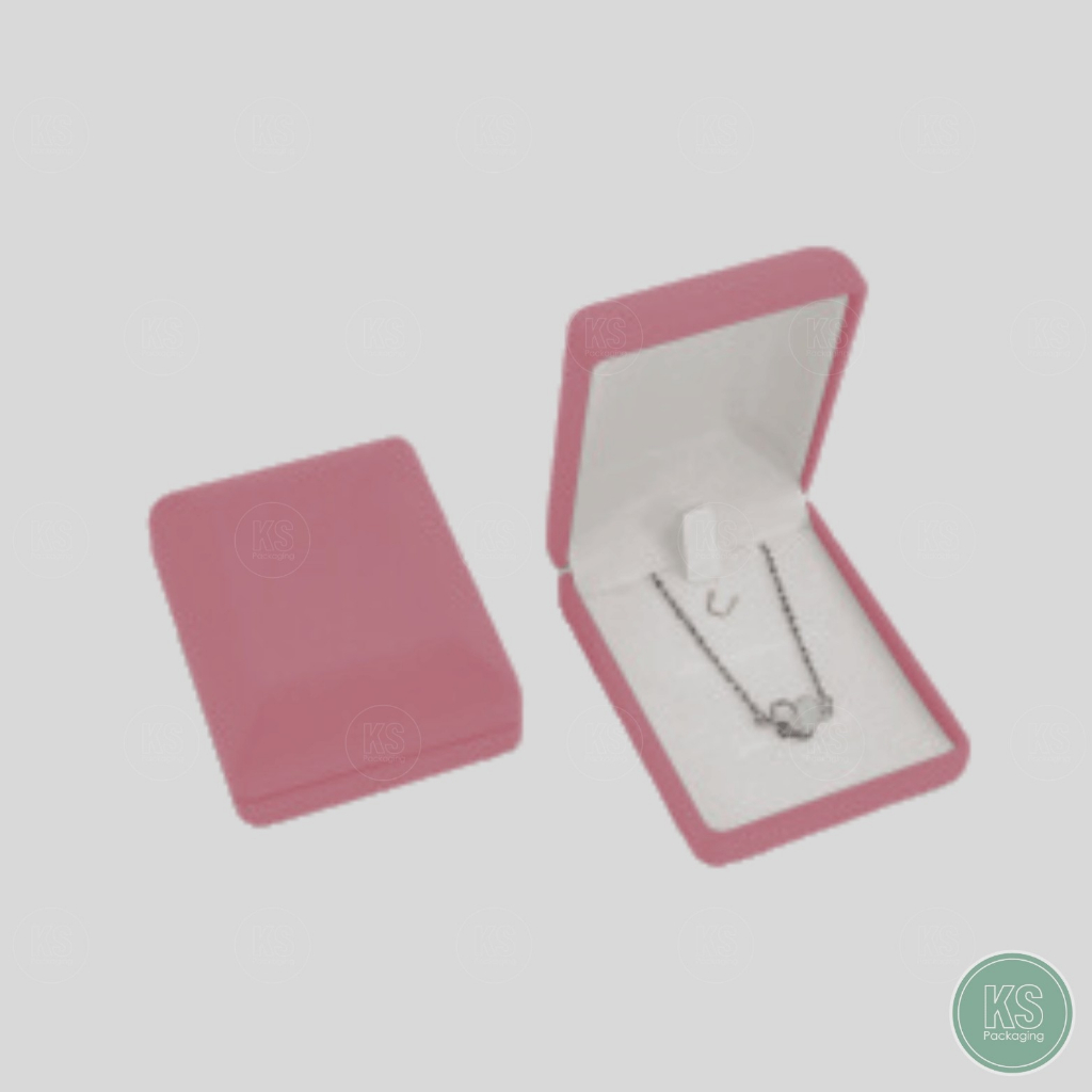 กล่องกำมะหยี่ใส่เครื่องประดับสีโอรส สร้อยคอ จี้ ต่างหู สร้างความประทับใจ ราคาถูก