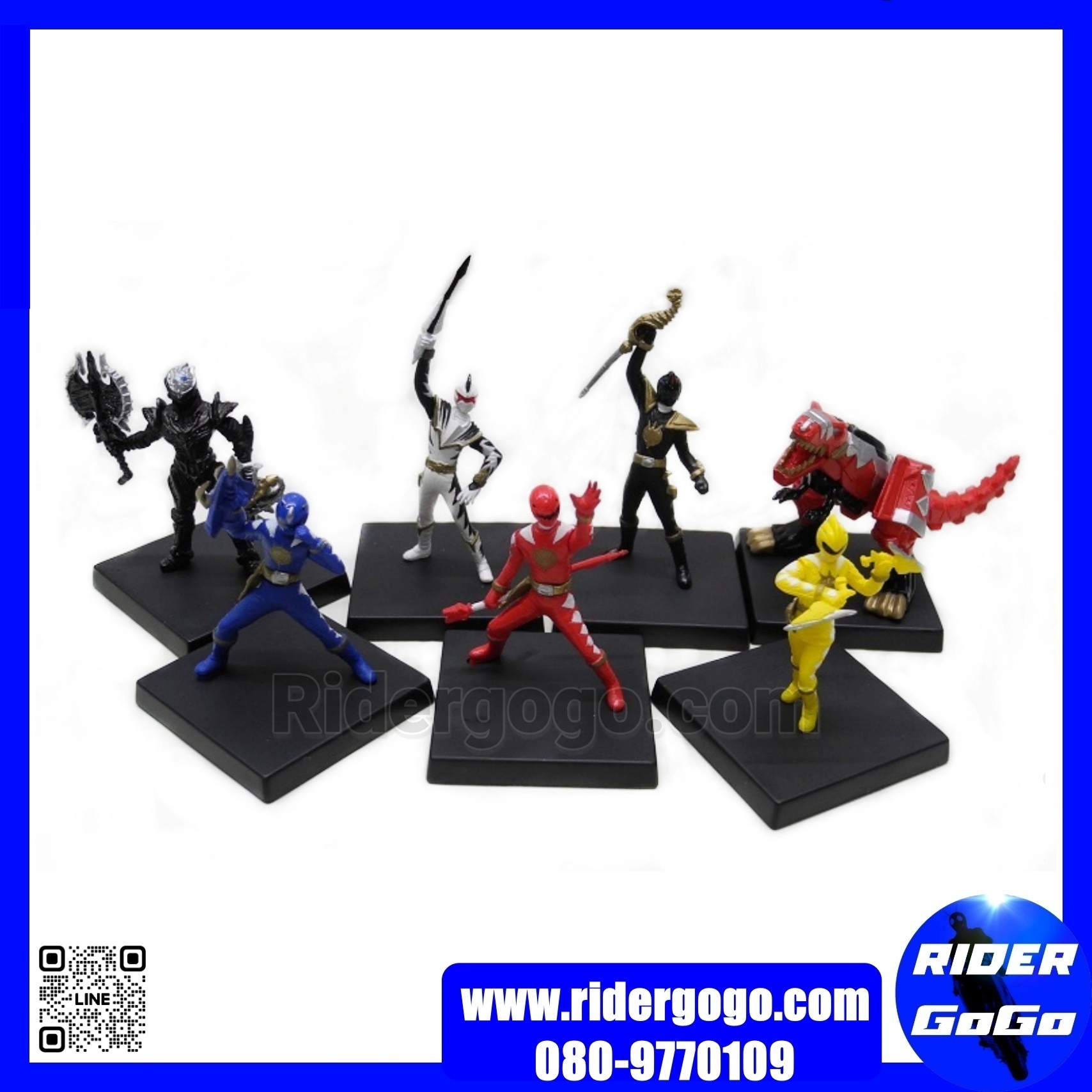 Bakuryuu Sentai Abaranger Mini Figure เซ็ท 7 ชิ้น