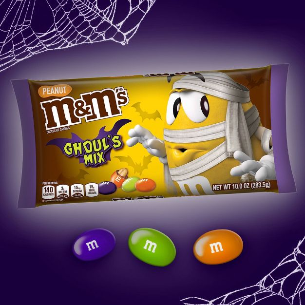 ขนมช็อกโกแลตฮาโลวีน M&M's Halloween Chocolate Candies - GHOUL'S MIX Peanut