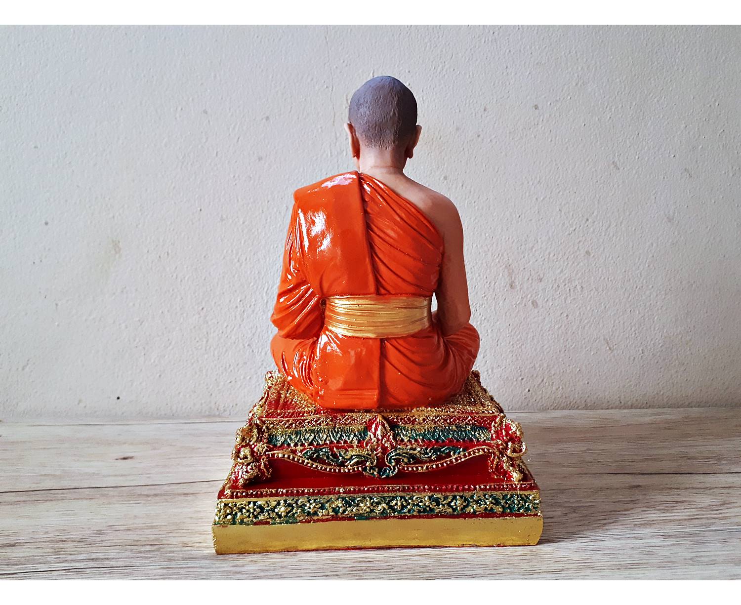 รูปหล่อ หลวงพ่อสด วัดปากน้ำ ภาษีเจริญ เนื้อเรซิ่นลงสี - (หน้าตัก5นิ้ว ฐาน5×7นิ้ว สูง9.5นิ้ว)