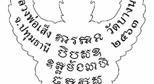 พญาครุฑ เนื้อทองทิพย์ หลวงปู่เส็ง วัดบางนา (ย้อนยุค) ปี2563