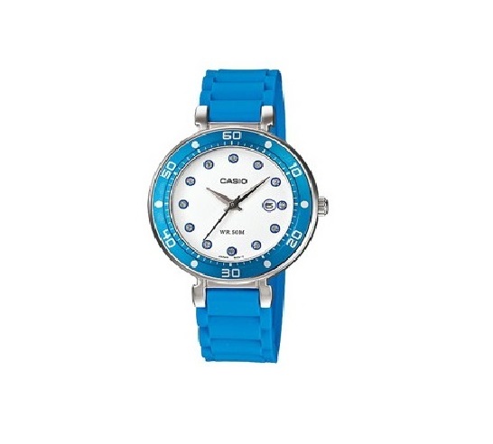 Karnvera Shop นาฬิกาข้อมือผู้หญิง Casio Standard Analog Woman Watch LTP-1329-2E (สินค้าราคาพิเศษ ไม่มีกล่อง)