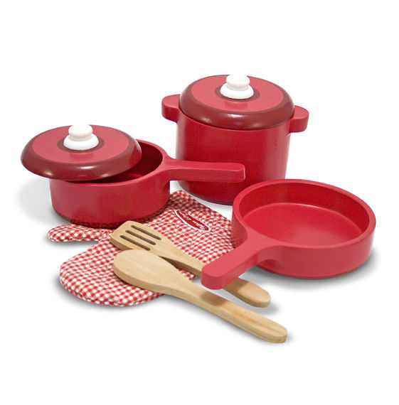 ชุดอุปกรณ์ทำครัวสำหรับเด็ก Melissa & Doug Wooden Kitchen Accessory Set