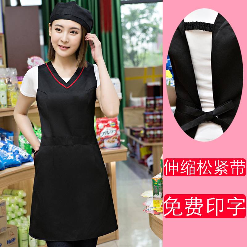 เสื้อคลุมผ้ากันเปื้อนช่างเสริมสวย ช่างตัดผม ช่างแต่งหน้า ร้านอาหารซุปเปอร์มาร์เก็ต SKU-02652 สีภาพ ขนาดเดียว
