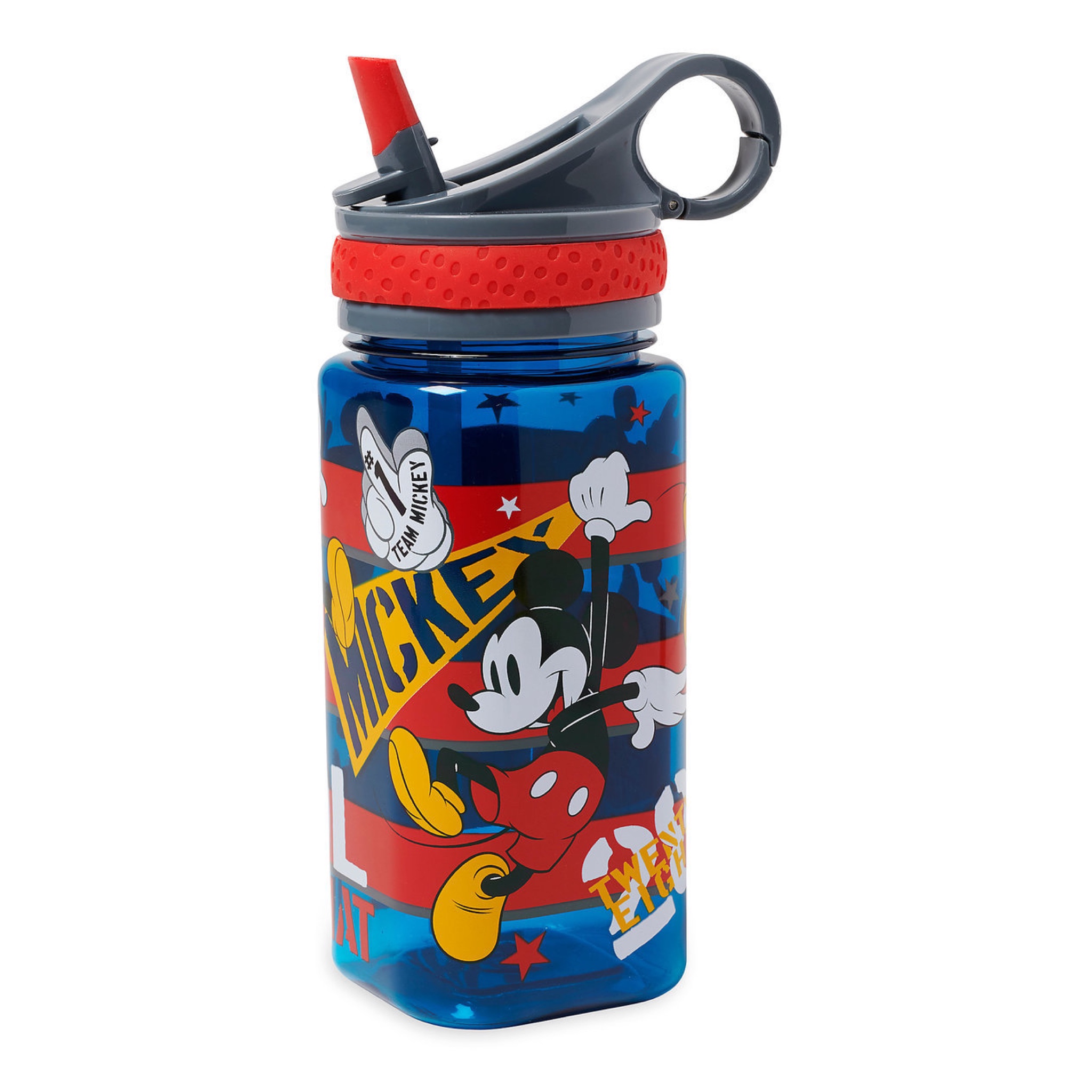 กระติกน้ำแบบหลอดดื่มสำหรับเด็ก Disney Water Bottle with Built-In Straw (Mickey Mouse)