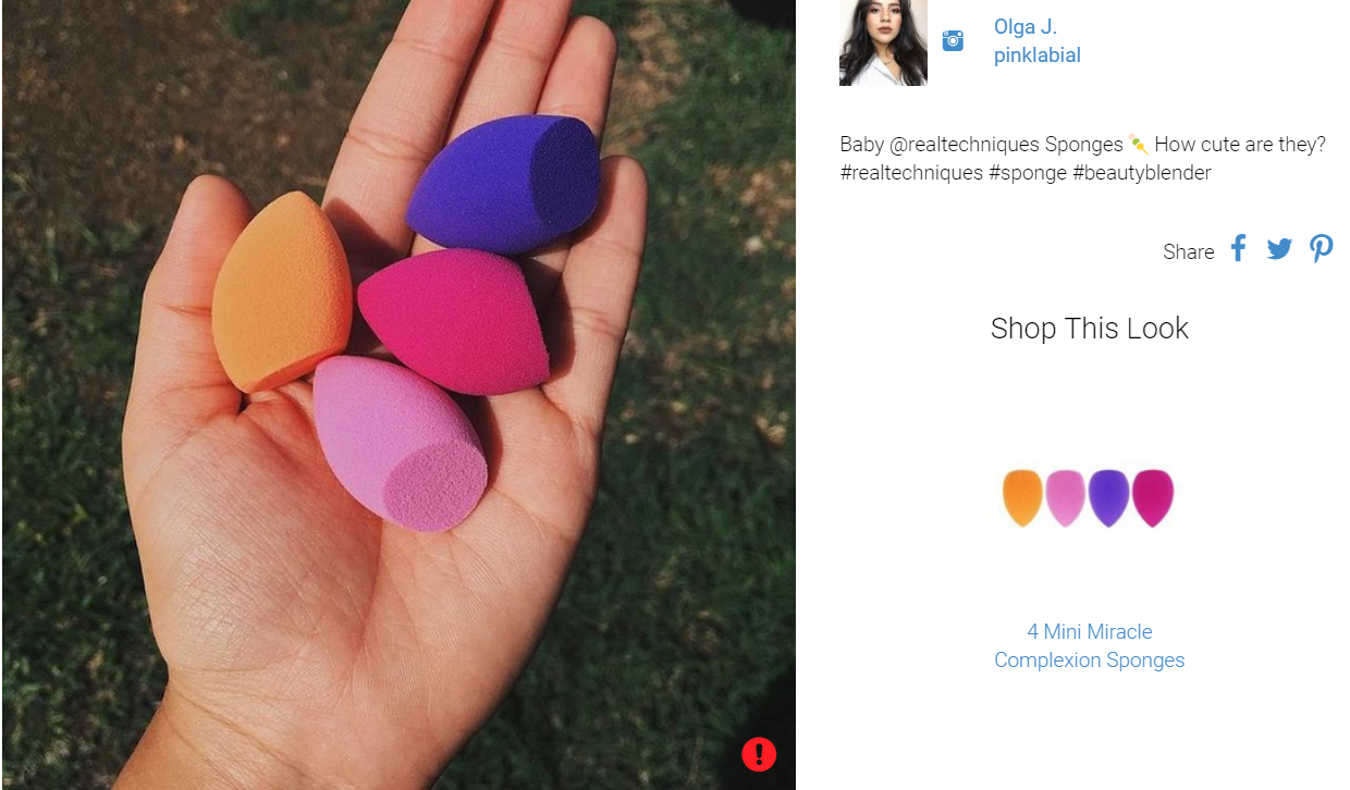 Real Techniques 4 Mini Miracle Complexion Sponge ฟองน้ำไข่ขนาดมินิยอดนิยม 4 ชิ้น ที่เพิ่มด้านแบนเข้ามา ช่วยในการปาดและเกลี่ยรองพื้น