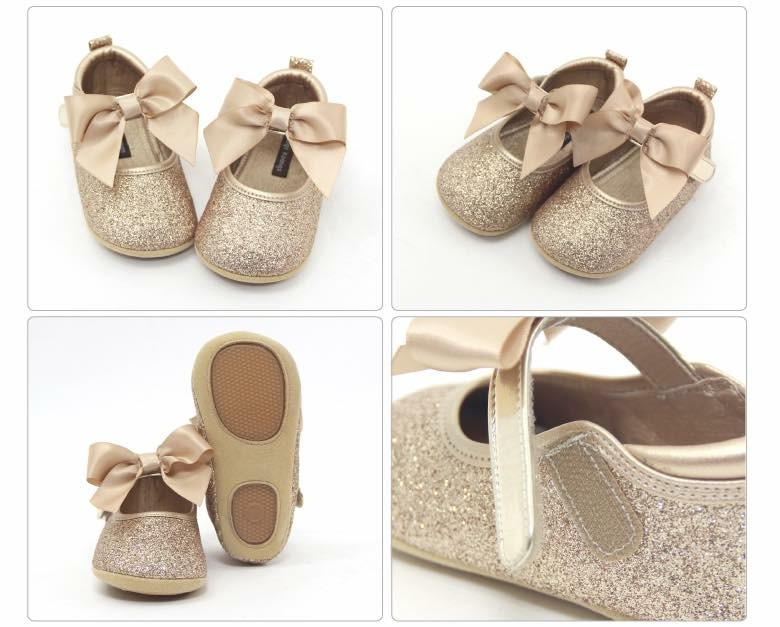 รองเท้าสุดหรูสำหรับเจ้าหญิงน้อยวัยเตาะแตะ Koongs Koongs รุ่น [Ribbon] - Tinkerbell Collections