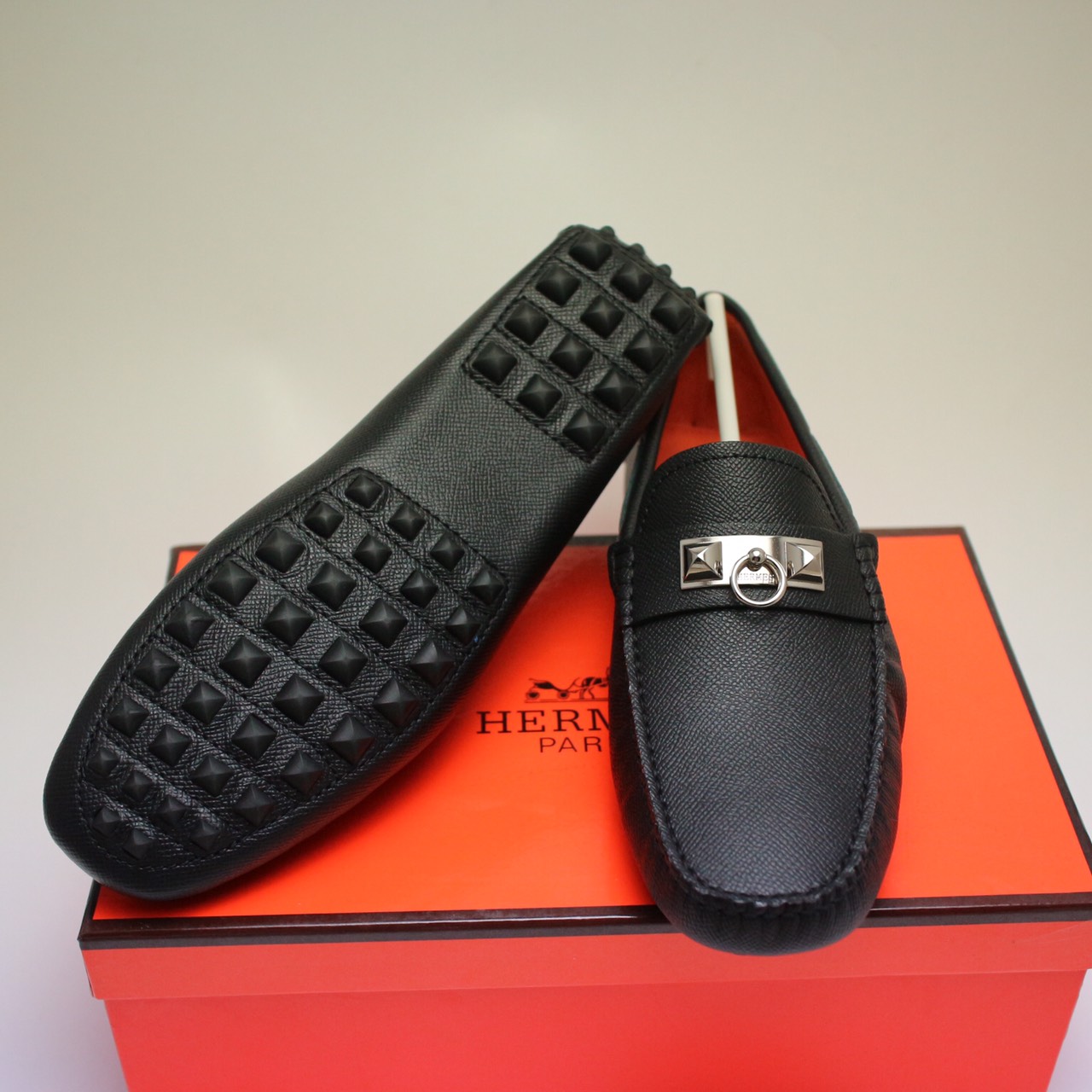 รองเท้า hm men loafer ชาย size 40-44 สีดำ