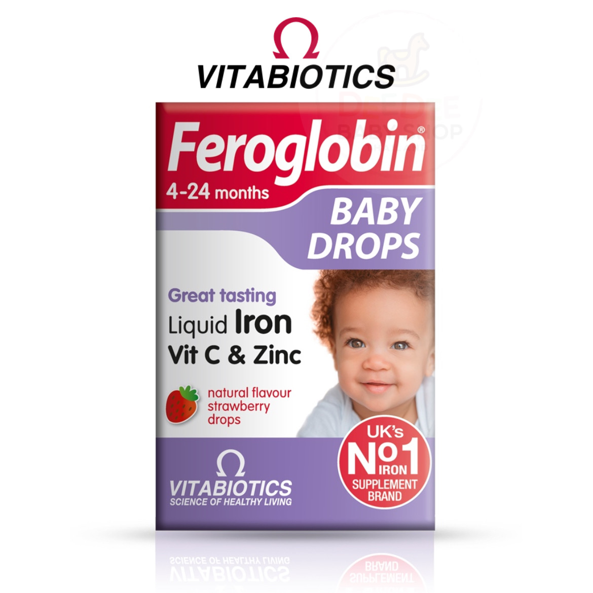 วิตามินเสริมธาตุเหล็กสำหรับทารกและเด็กเล็ก Vitabiotics Feroglobin Baby Drops