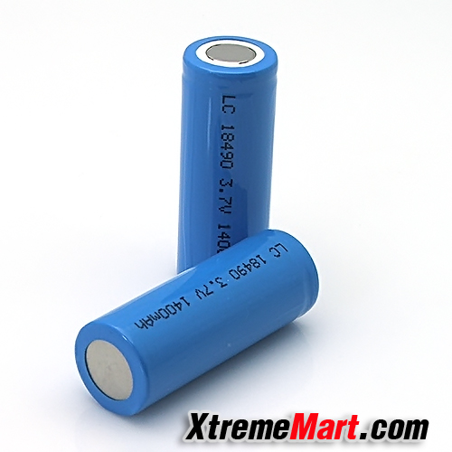แบตเตอรี่ 18490 (18500) Li-Ion 3.7V 1400mA ไม่มีวงจรป้องกัน