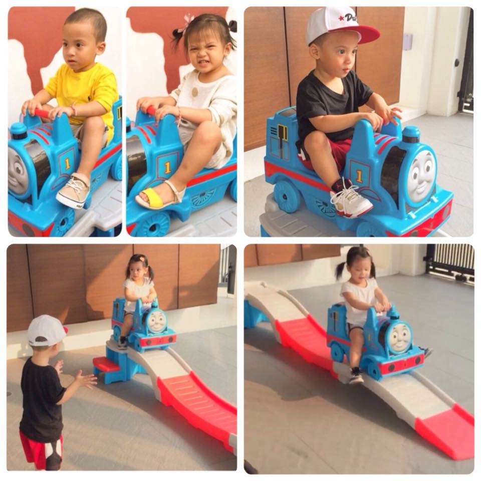 รถไฟโรลเลอร์โคสเตอร์ยอดฮิต Step2 Thomas the Tank Engine Up and Down Roller Coaster