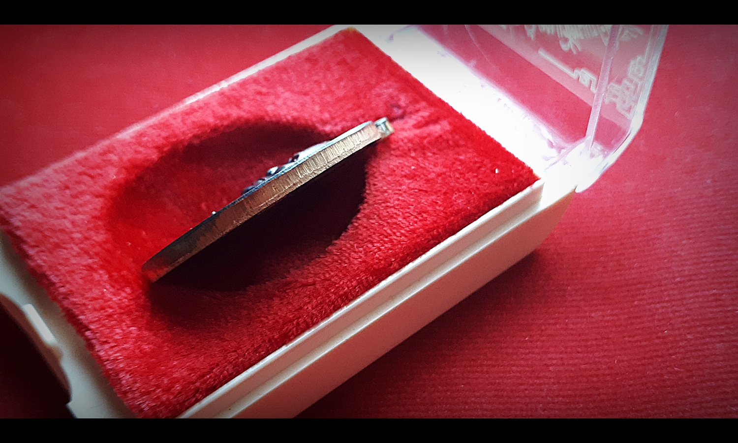 เหรียญเซียนแปะ วัดศาลเจ้า หลังยันต์10กา เจิมหมึก รุ่นพรเหนือฟ้า ปี2562 เนื้อทองแดงรมดำ - (ไทยไฟร์จัดสร้างปลุกเสก วัดศาลเจ้า เสก10สถานที่) )