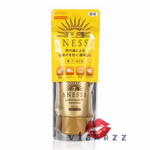 (หลอดสีทอง ผิวธรรมดา-ผิวมัน) Shiseido Anessa Perfect Facial UV Sunscreen Aqua Booster SPF50+ PA++++ 40g หลอดสีทอง ผิวธรรมดา-ผิวมัน ครีมกันแดดกันเหงื่อ กันน้ำ ที่ช่วยให้หน้าไม่มัน และเครื่องสำอางค์ติดทน พร้อมประสิทธิภาพกันแดด 50 เท่า พร้อมกันเหงื่อกันน้ำ