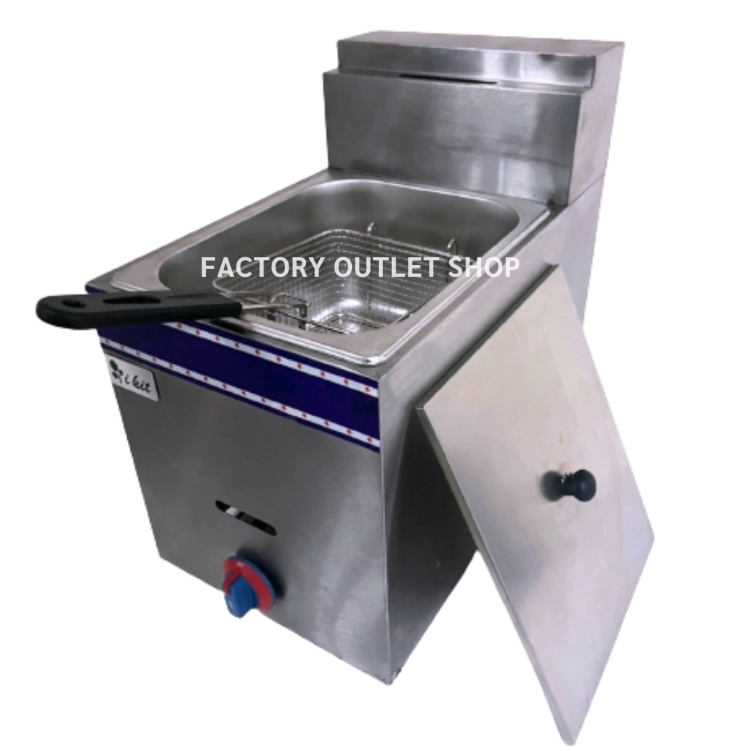 เตาทอดไฟฟ้า 7 ลิตร เตาทอดสเตนเลส หม้อทอดไฟฟ้า เตาทอดเฟรนฟรายส์ Gas Deep Fryer 7 Liters