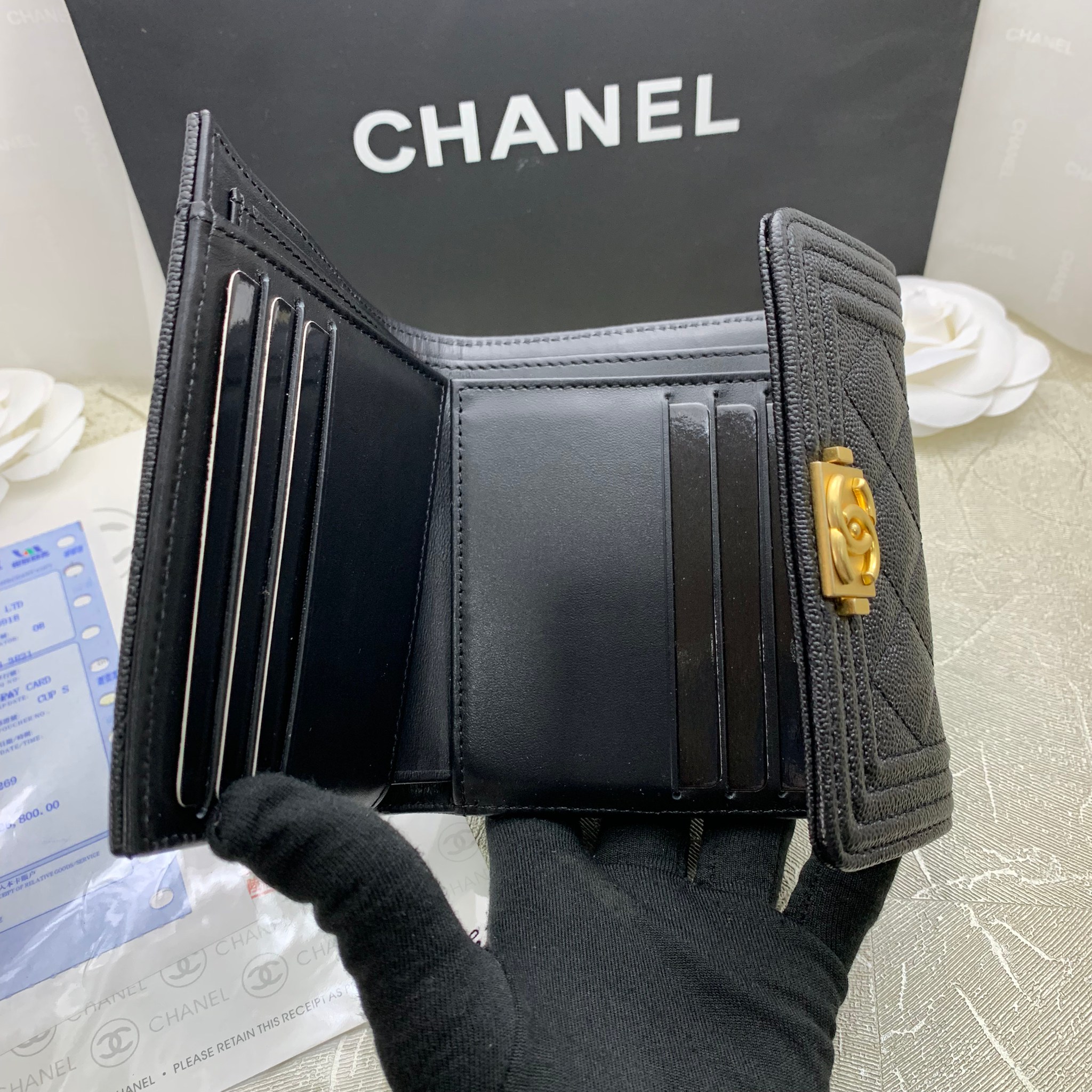 กระเป๋าสตางค์ cn boy wallet สีดำ