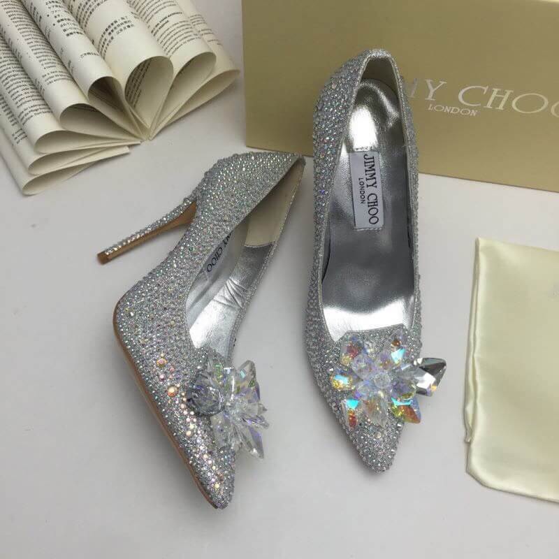 รองเท้า jc crystal flower glitter high heels สอบถามไซส์ได้ค่ะสต็อคของเปลี่ยนตลอด