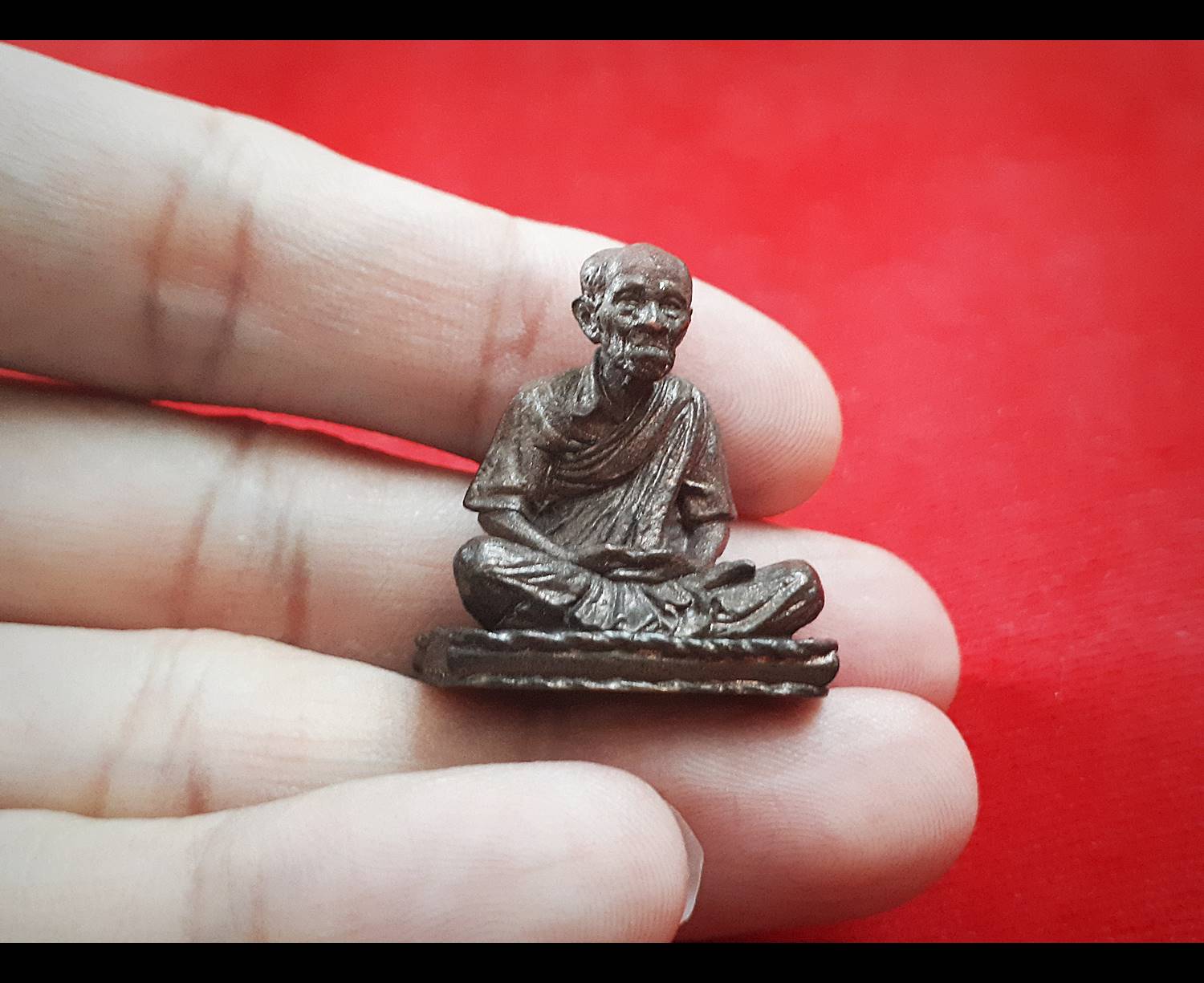 รูปหล่อ รุ่น3 (สร้างในวาระโอกาศ ที่ระลึกครบ100วัน ถึงแก่กรรมละสังขาร) ปี2561 #รับประกันแท้ - อาจารย์ปู่เม่า แย้มทับ