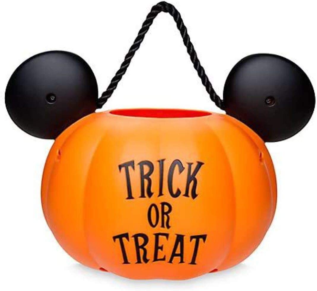 ถังเอนกประสงค์สำหรับบรรจุขนม ShopDisney Mickey Mouse Jack-o'-Lantern Light-Up Treat Bucket