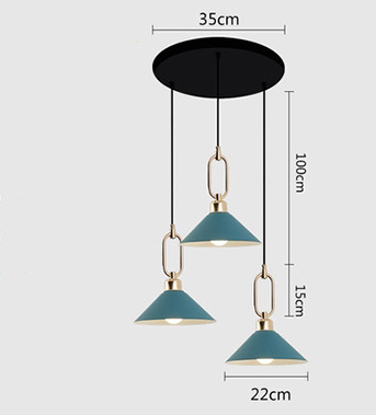 โคมไฟแขวนเพดานสไตล์โมเดิร์นมีห่วงจับสีทอง [YY062401]