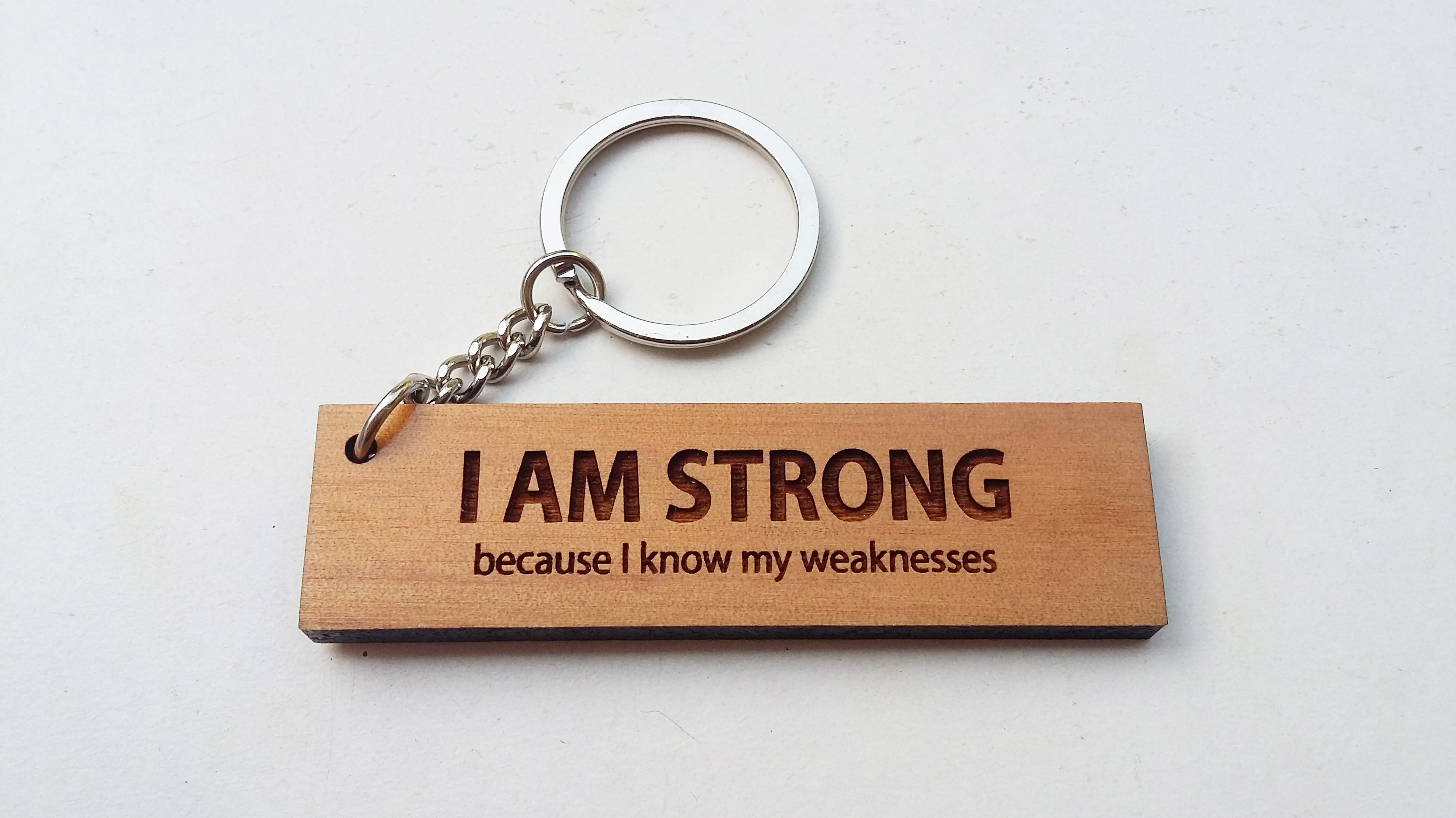 พวงกุญแจไม้ พวงกุญแจไม้ใส่ข้อความ