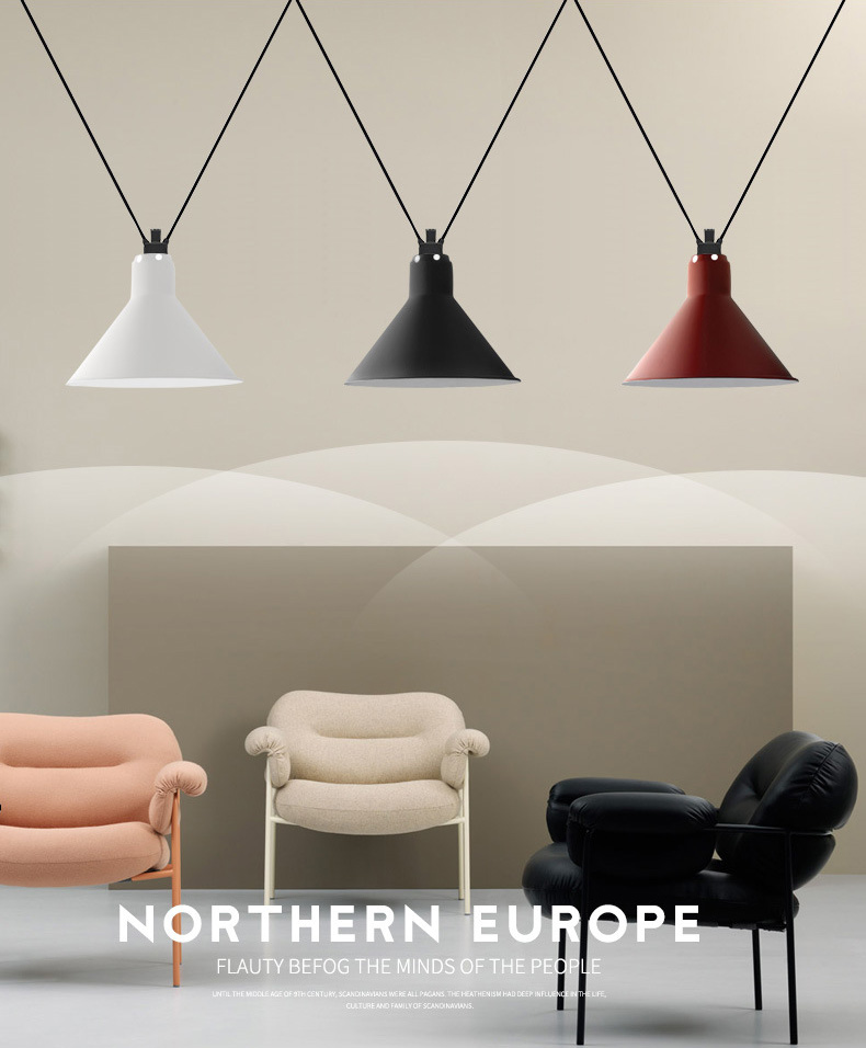 โคมไฟแขวนเพดานสายห้อยทรงตัว V สไตล์โมเดิร์น [MD414]