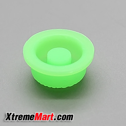 สวิตช์ยางท้ายสำหรับไฟฉาย 14mm Silicone Tailcaps for Flashlights (สีเขียวสะท้อนแสงในที่มืด)