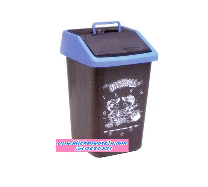 P08630 ถังขยะใหญ่มีหูหิ้ว 5 ลิตร สีดำ (19.4 X 18.6 X 30 ซ.ม) No.554 (ราคาส่งต่อ 24 ใบ:เฉลี่ย 35 บต่อใบ)
