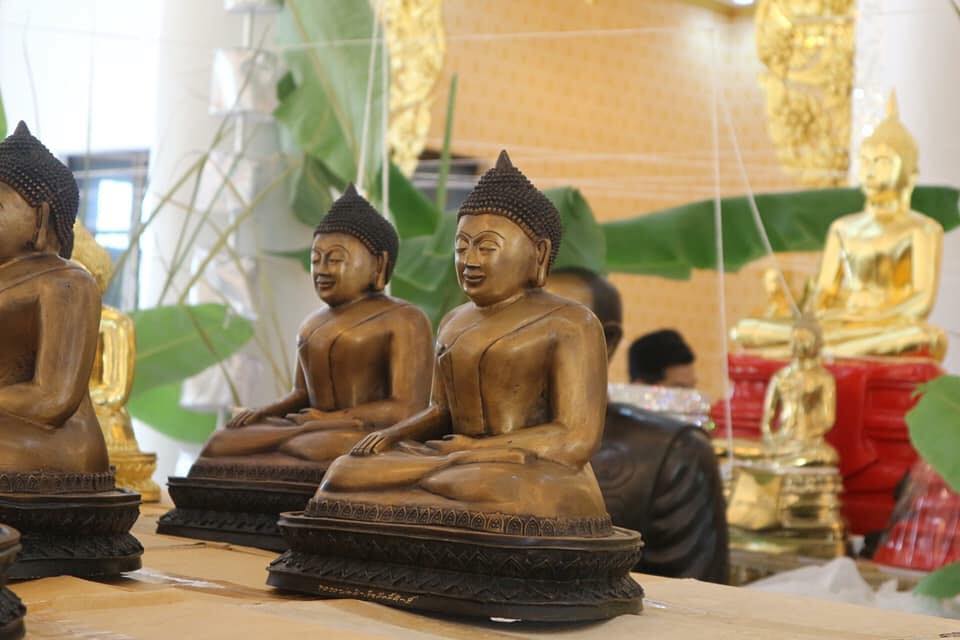 รูปหล่อ หลวงพ่อสำเร็จศักดิ์สิทธิ์ (หน้าตัก5นิ้ว) เนื้อทองเหลืองรมดำโบราณ ปี2559 #รับประกันแท้