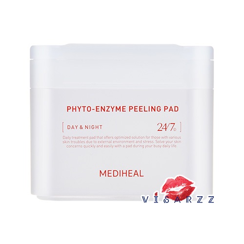 (ฉลากไทย ขาว) Mediheal Phyto-Enzyme Peeling Pad 200mL 100 แผ่น สูตรผลัดเซลล์ผิว ลดการเกิดสิวหัวดำ ผลัดเซลล์ผิวที่เสื่อมสภาพ และกระชับรูขุมขน มอบผิวเนียนนุ่ม ชุ่มชื้น แลดูกระจ่างใส
