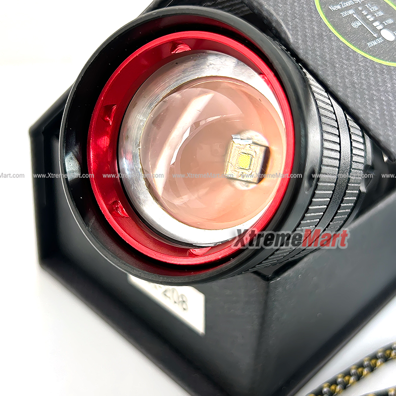 ชุดเซตไฟฉายซูม Ultrafire FA-P208 หลอด LED 2000lumen 5-Mode มีจอแสดงระดับแบตเตอรี่พร้อมแบตเตอรี่ 26650 และสายชาร์จ USB (ชุดละ)