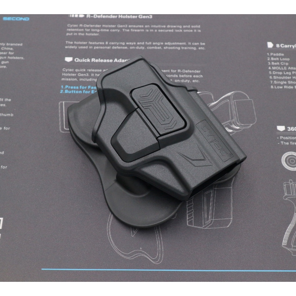 CYTAC thailand ซองพกนอก SpringfieId Hellcat / H11 (ปลดล็อคนิ้วชี้)