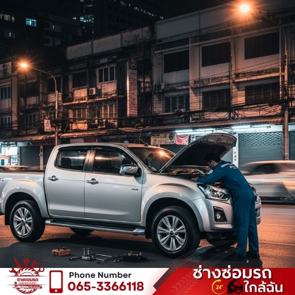 ลากรถเข้าอู่